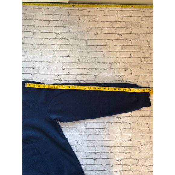 Calvin Klein Jeans Mens Cotton Crewneck Sweatshirt Navy Blue XL - Picture 10 of 10